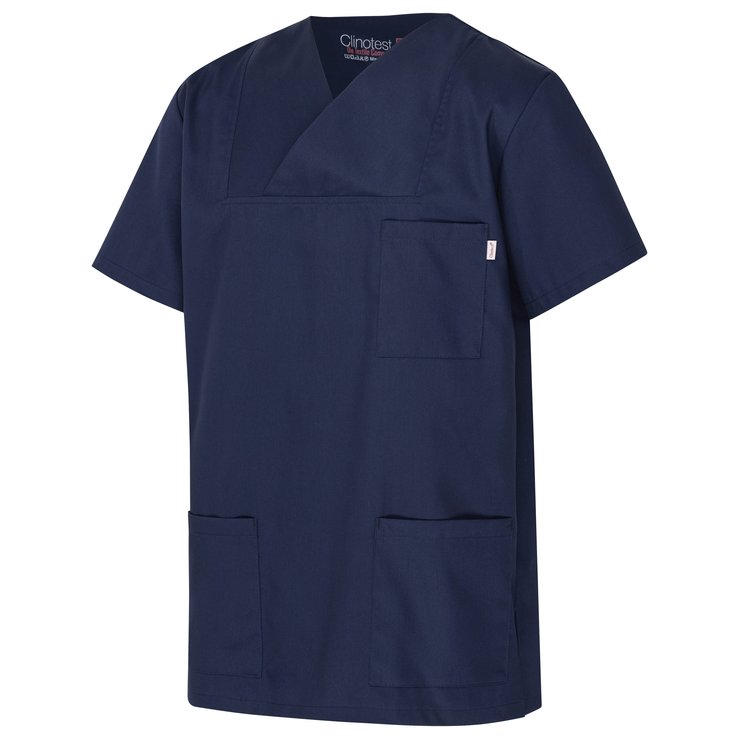 Clinotest Funktionsbluse Kasack Damen & Herren - 95 Grad waschbare, kochfest ohne einzulaufen (1-tlg) Schlupfkasack aus Baumwolle & Polyester - Berufsbekleidung für Pflege
