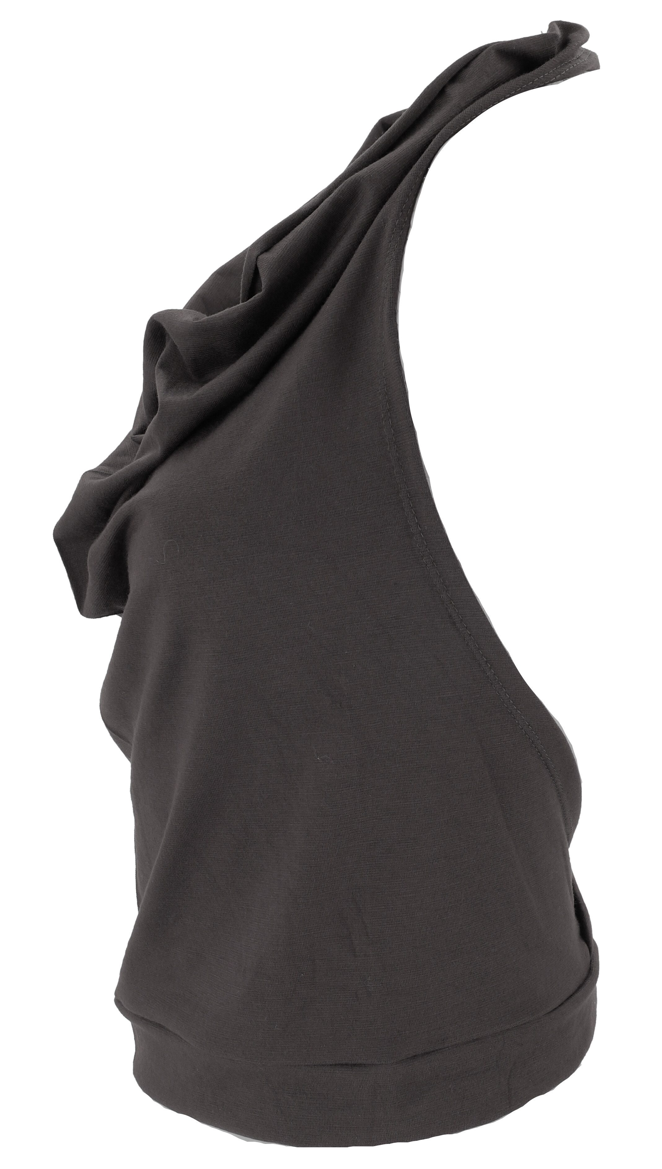 Guru-Shop T-Shirt Neckholder Top, rückenfreies Goa Psytrance -.. Festival, Ethno Style, alternative Bekleidung