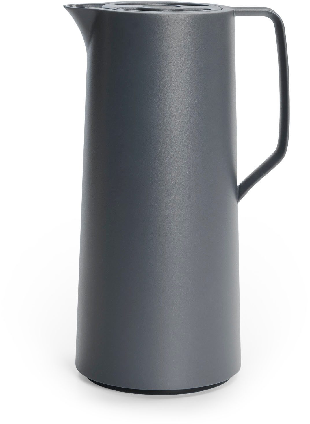 Emsa Isolierkanne Motiva in modernem Design, 100% auslaufsicher, Made in Germany, 1 l, (doppelwandiger Glasisolierkolben, bis zu 12h warm/24h kalt), Quick-Press-Deckel, Einhandbedienung, ergonomischer Schraubdeckel
