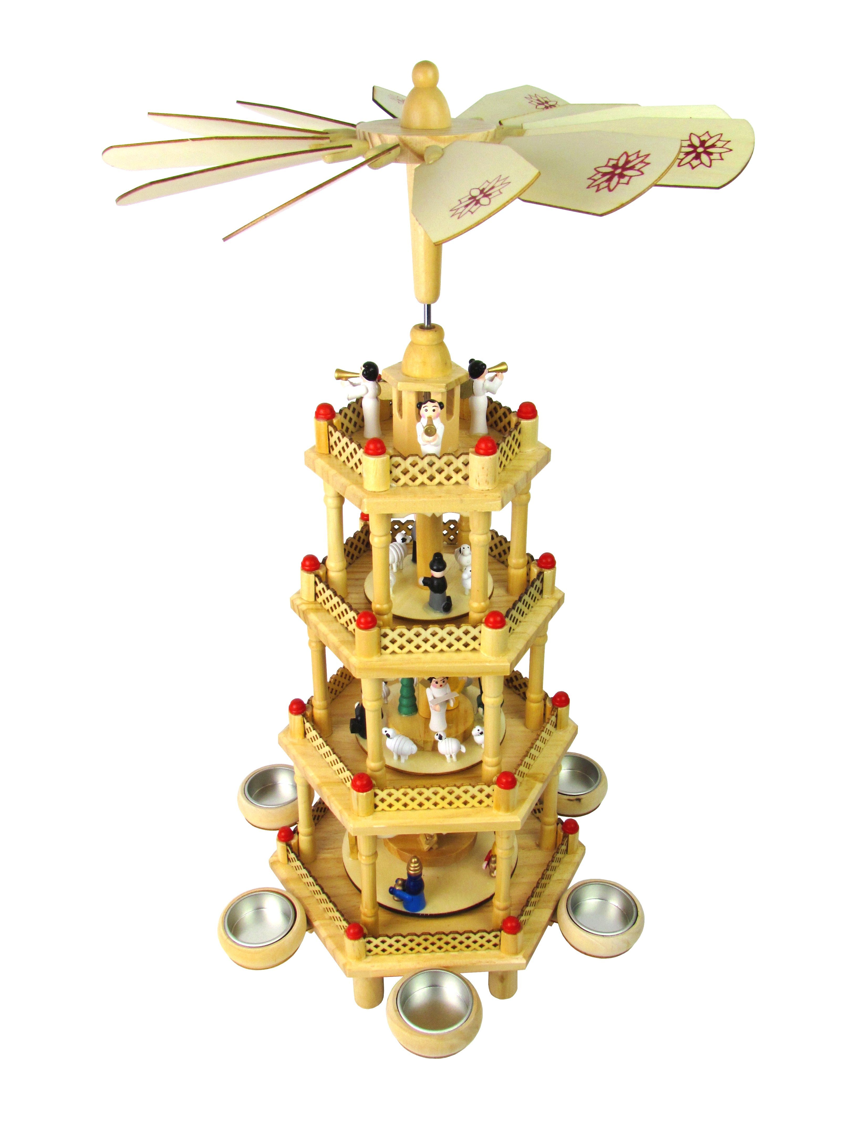 Haushalt International Weihnachtspyramide XXL Weihnachtspyramide Kerzenpyra günstig online kaufen