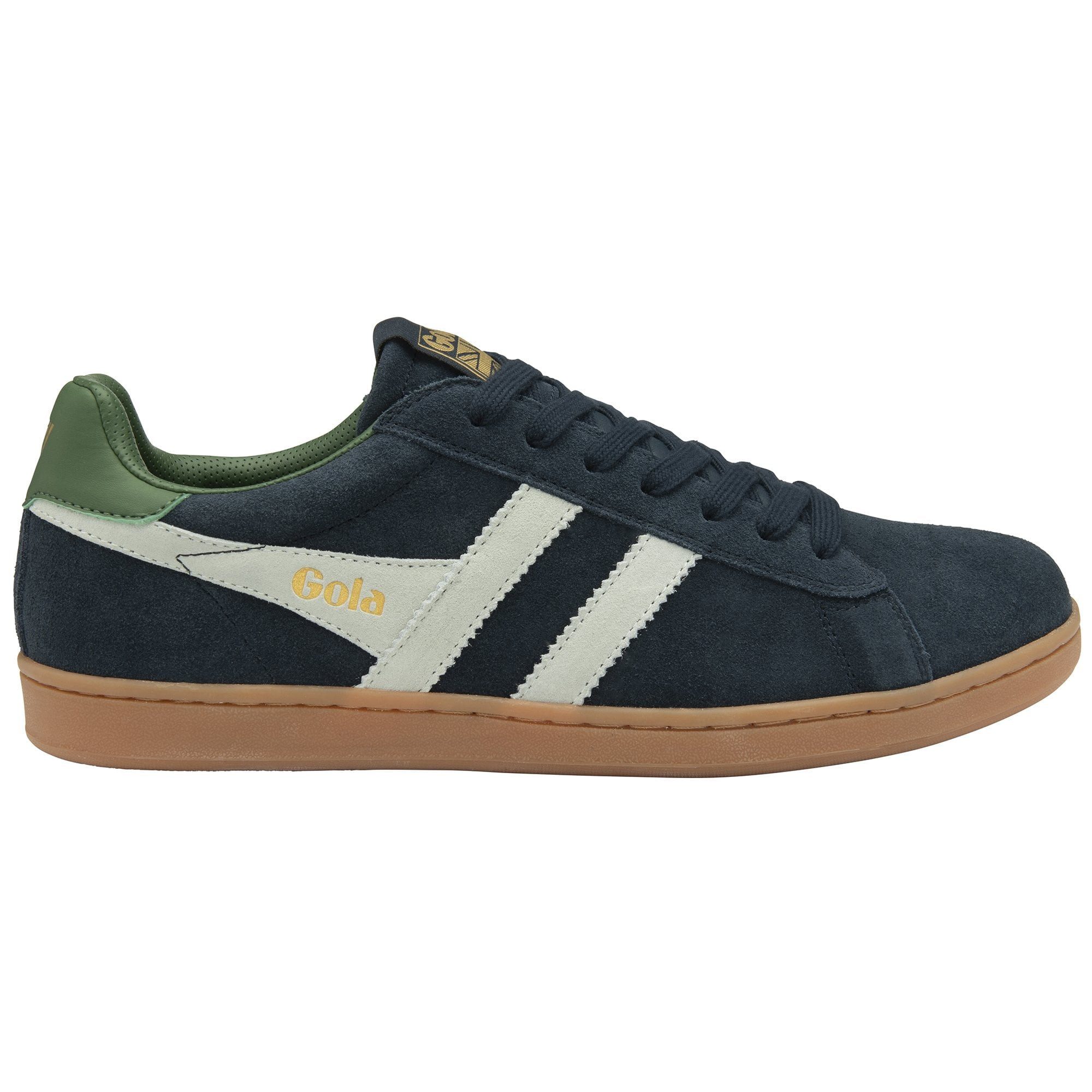 Gola Equipe II Suede-Leder 2025 navyblau/hellgrau/grün Herren Sneaker