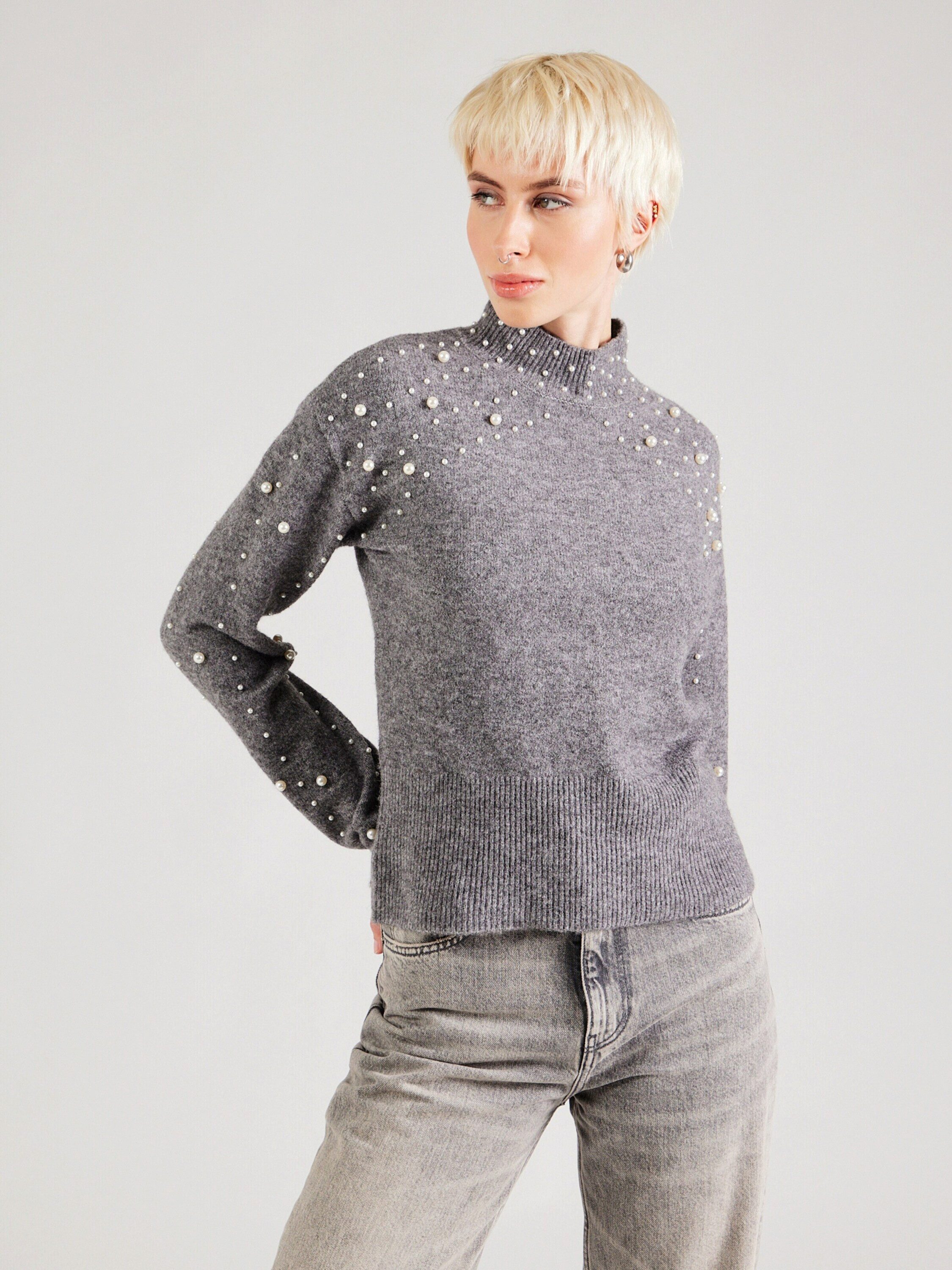 pieces Stehkragenpullover PCREA (1-tlg) Perlen günstig online kaufen