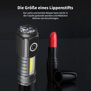 yozhiqu Taschenlampe Mini-Taschenlampe mit dreiäugigem Monster, LED-Taschenlampe (1-St), USB aufladbare Taschenlampen, Mini-Handlampe für Camping, Wandern