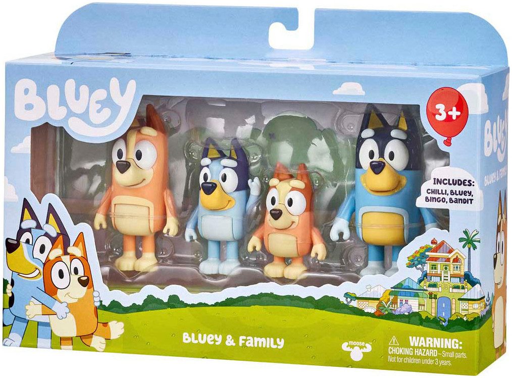 Moose Spielfigur Bluey & Familie 4er Pack
