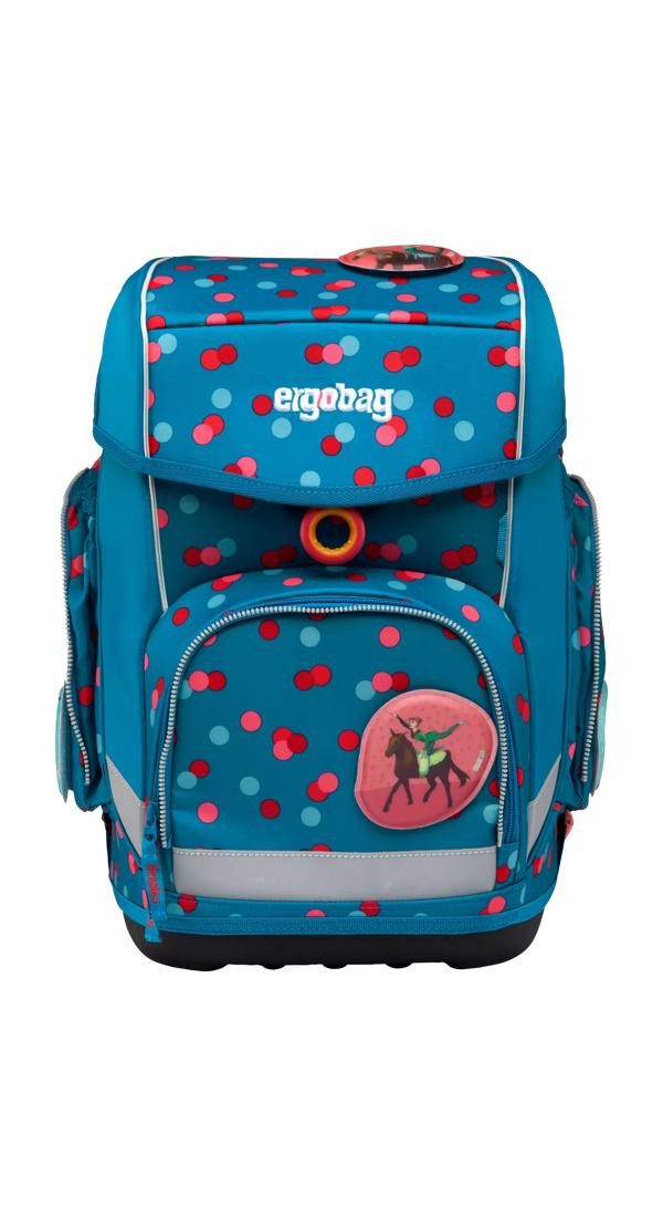 ergobag Schulranzen cubo Set (5-tlg., 5-teiliges Set), größenverstellbares Rückensystem