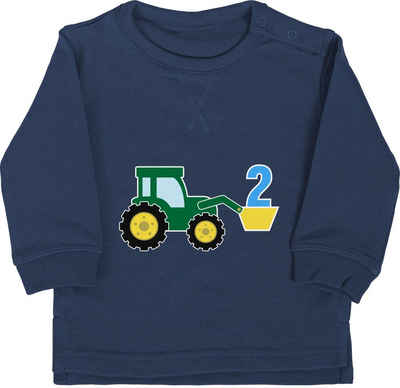 Shirtracer Sweatshirt Traktor Zweiter 2. Geburtstag
