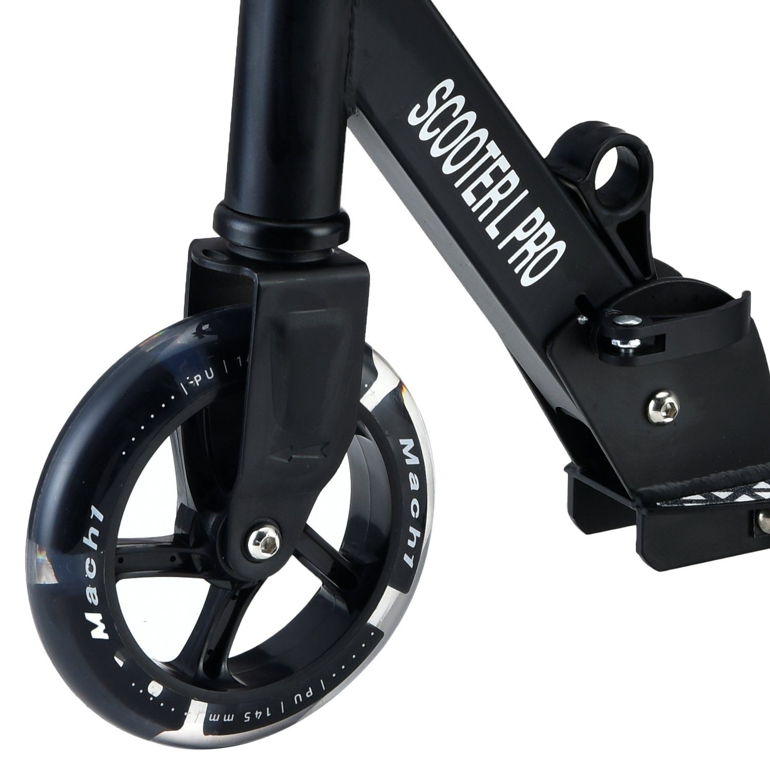 Mach1 Cityroller Kick Scooter City Roller mit 145mm LED Leuchtrollen