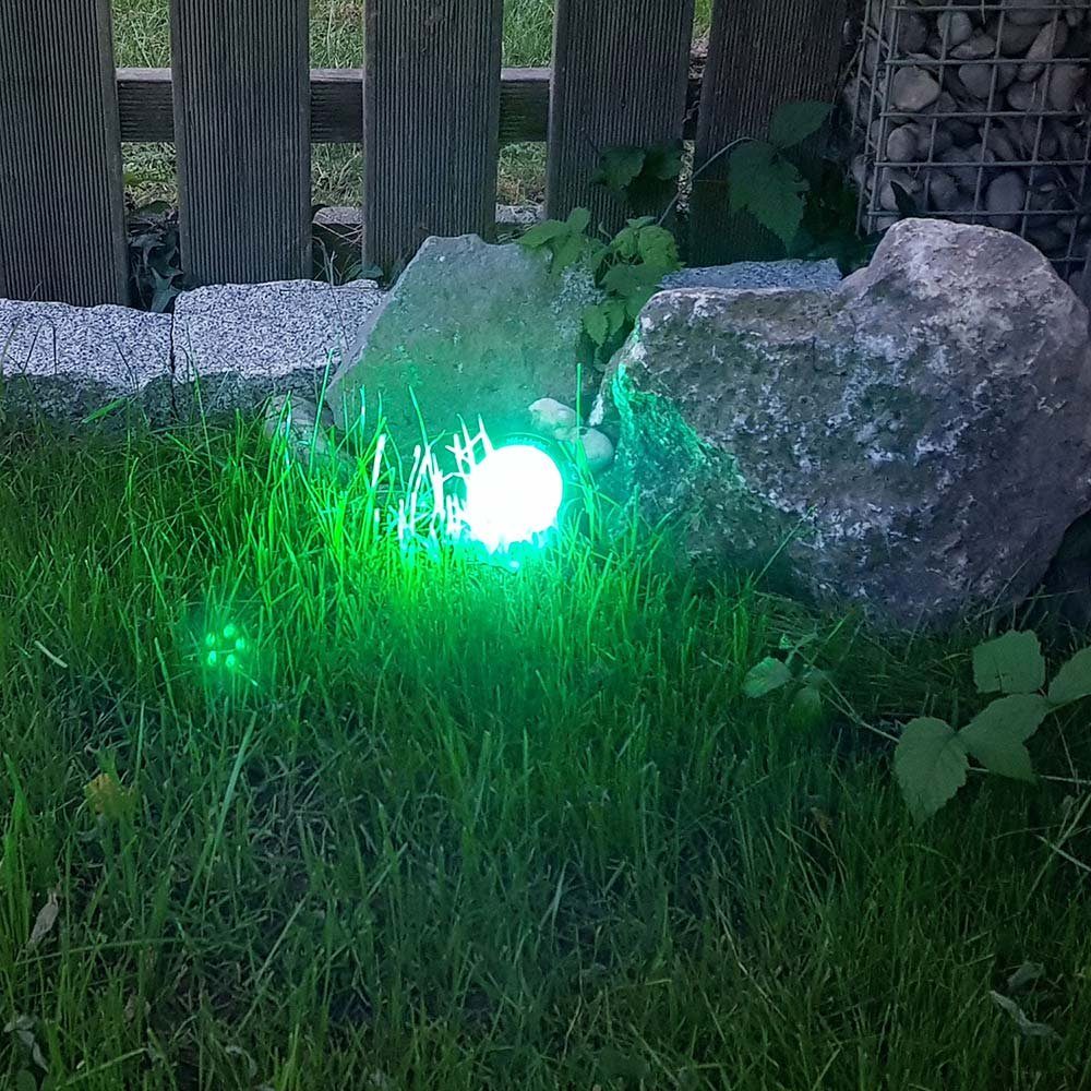 RGB Kaltweiß 9W Schwarz, iLight LED-Gartenstrahler CCT Gartenstrahler Warmweiß iLight - +