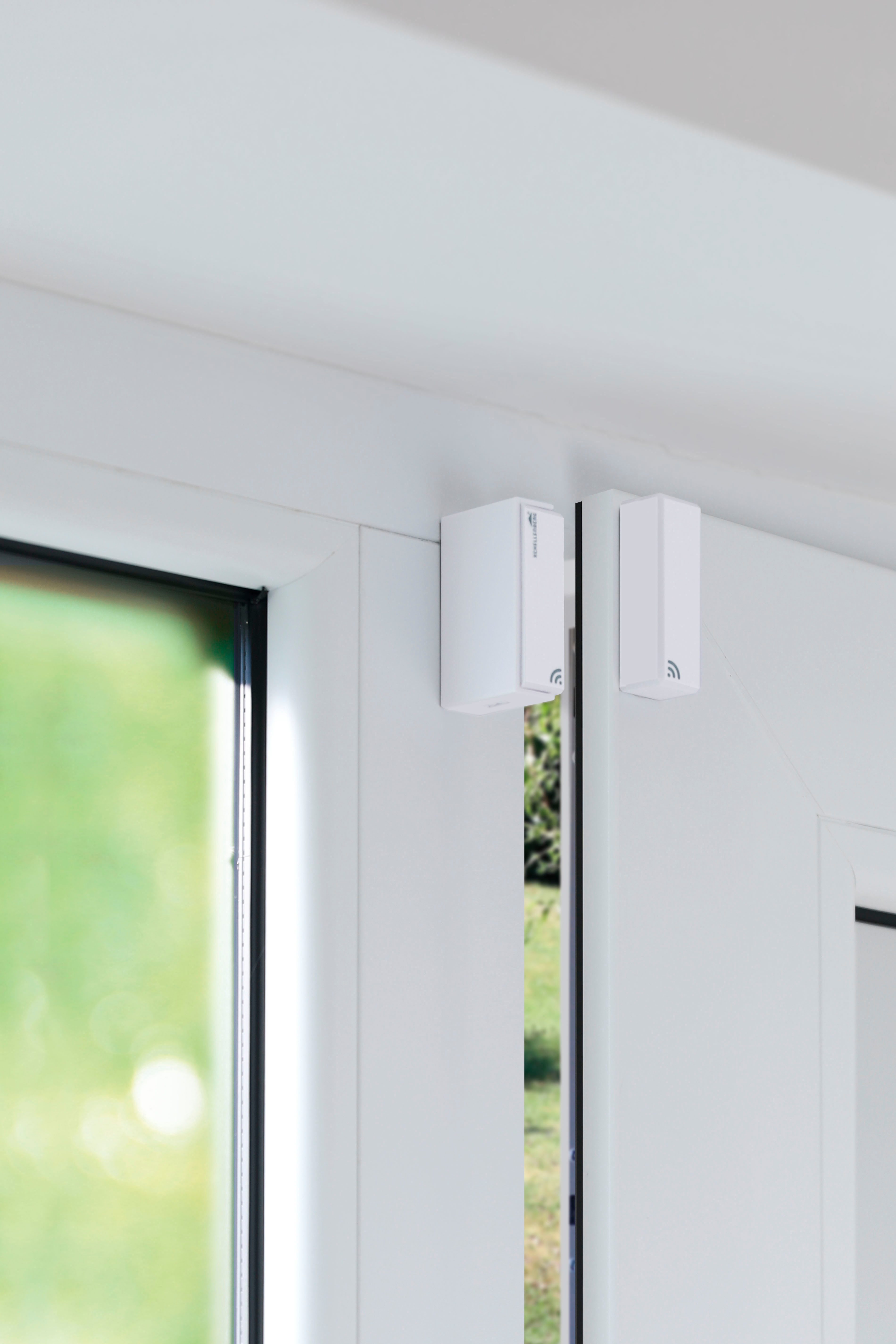 SCHELLENBERG Funk-Empfangsmodul Smart Home Fenster- und Türkontakt, für Alarmanlage, Fensterantrieb, smarte Positionsüberwachung für Fenster, Tür, Garagentor