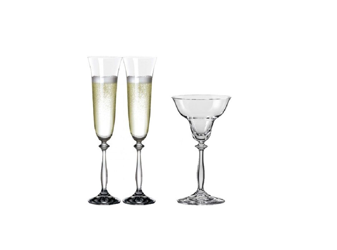Sektglas Angela Sektgläser & Kerzenleuchter 190 ml 3er Set