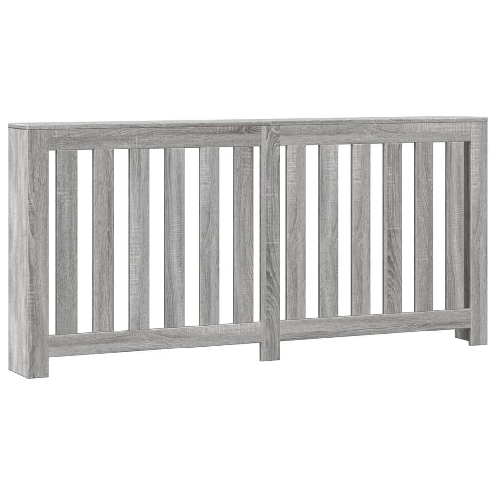 vidaXL Heizungsverkleidung Heizkörperverkleidung Grau Sonoma 175x20x82 cm Spanplatte
