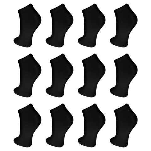 TEXEMP Sneakersocken 12, 24, 36 Paar Sneaker Socken Herren Damen Baumwolle Sport Füßlinge (Packung, 12-Paar) Robust & Langlebig