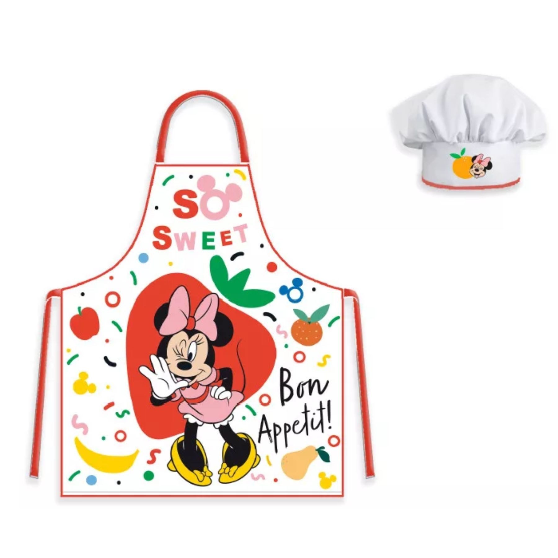 Disney Minnie Mouse Kochschürze Schürze und Mütze – Küchenset für kreative Kinder