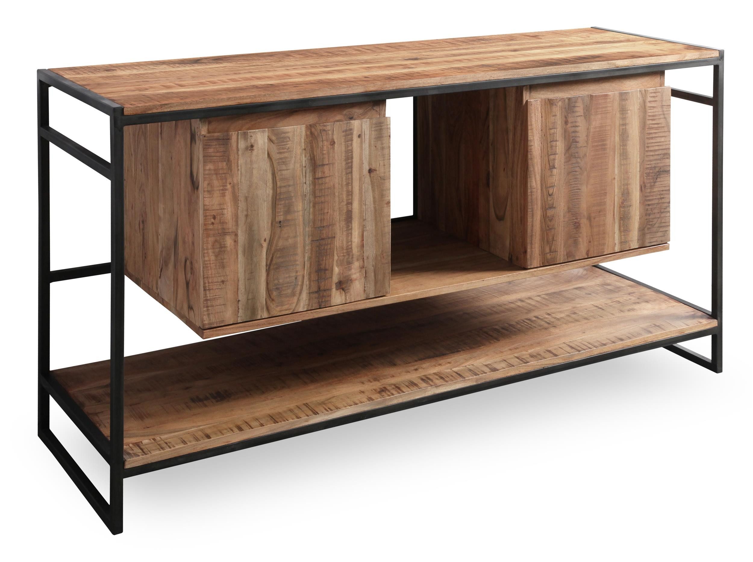 WOLF MÖBEL Badkommode (150 x 50 x 80), SHELF Bad Waschbeckenschrank 2 Türen / 3 Ablagen