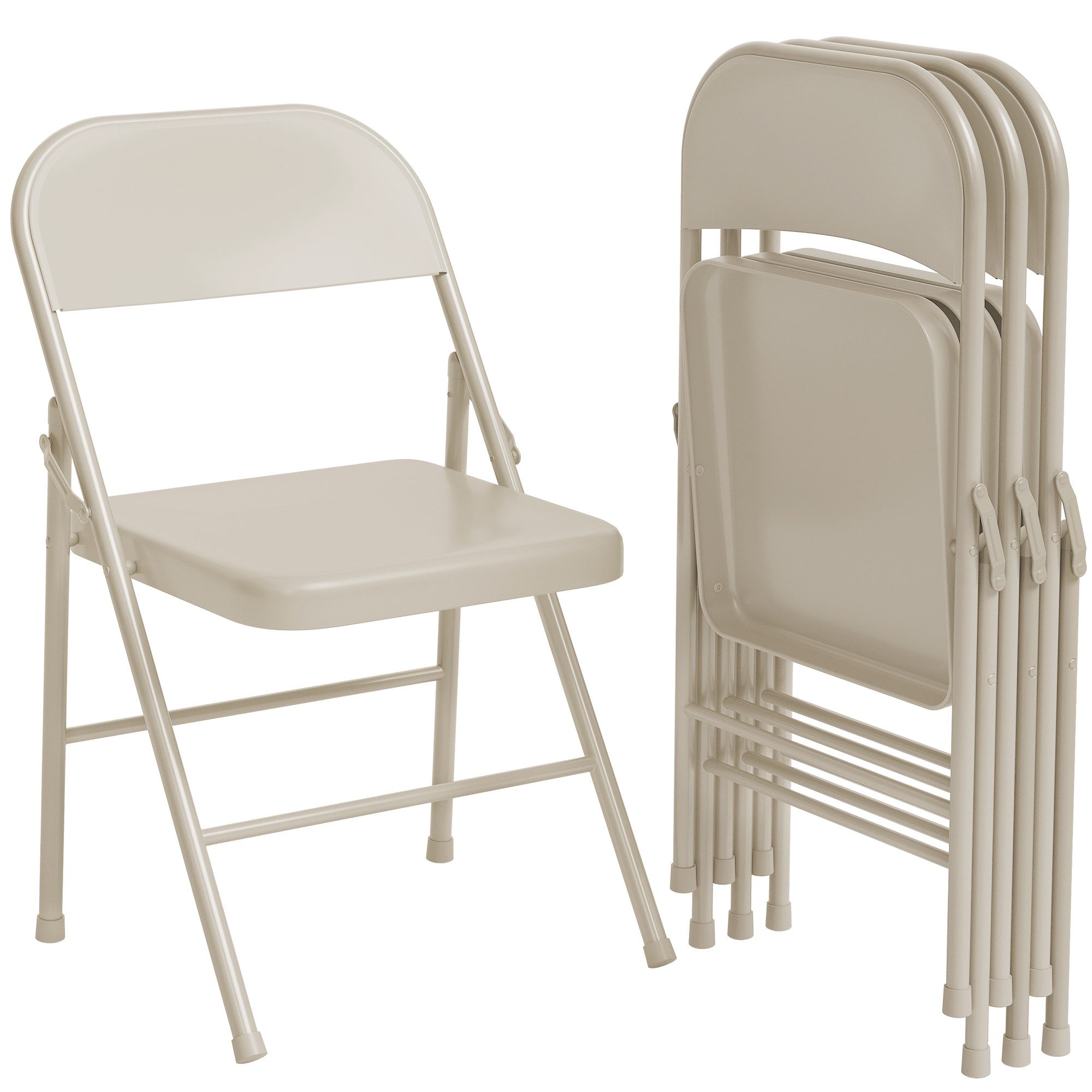 GarveeMore Klappstuhl mit Metallrahmen halten bis zu 350lbs,(4st)tragbare K günstig online kaufen