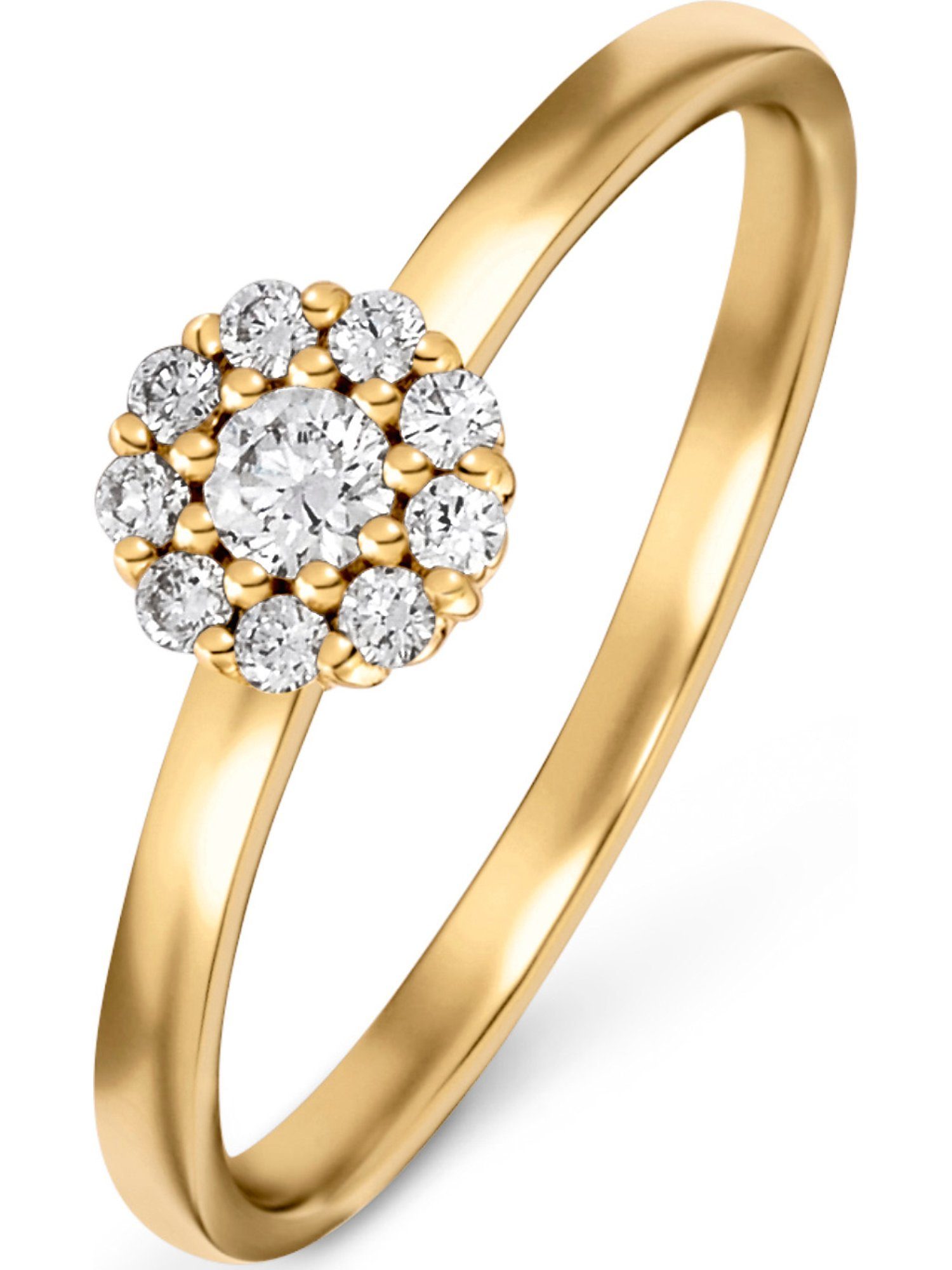 CHRIST Diamantring CHRIST Damen-Damenring 10 Diamant