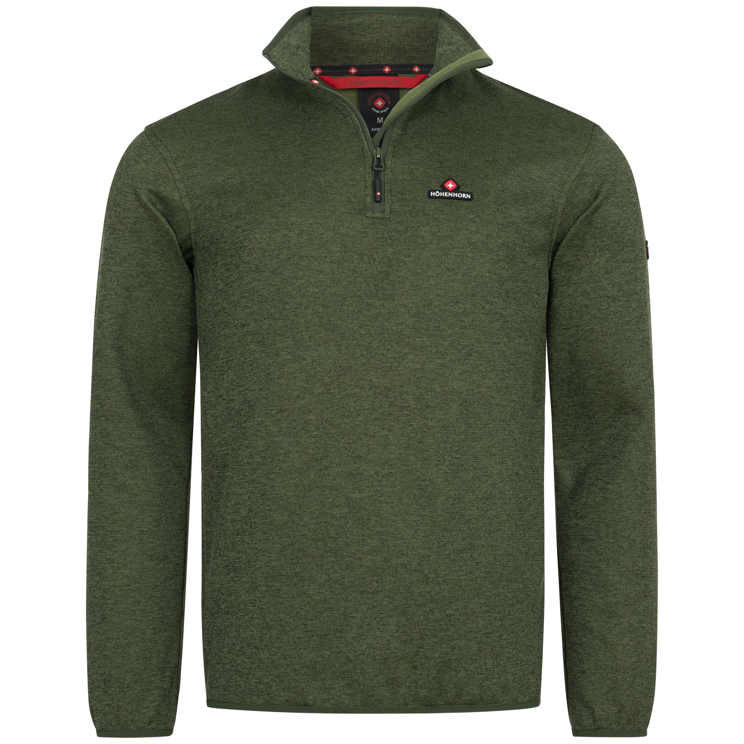 Höhenhorn Fleecepullover Swissfels Herren Strickfleece Pullover günstig online kaufen