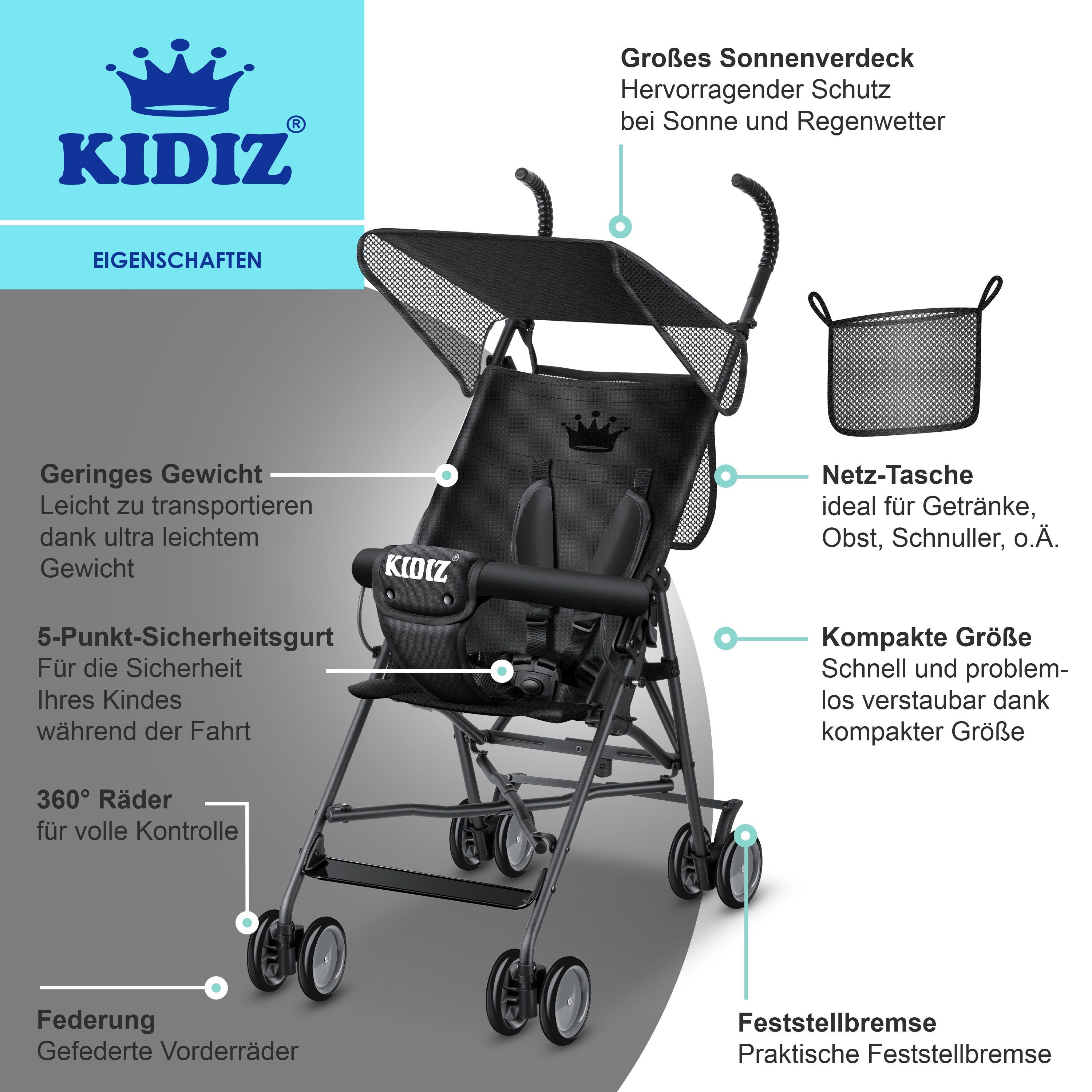KIDIZ Kombi-Kinderwagen, Kinderwagen CITY Buggy Kinderbuggy klappbar Sportwagen Faltbar