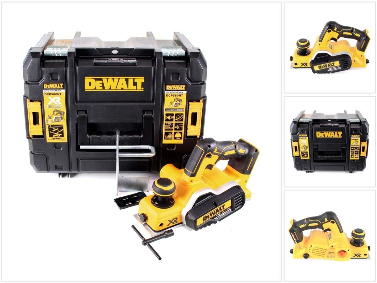 DeWalt Elektrohobel DCP 580 NT Akku Ломтерезки 18V 82mm Solo + TSTAK - ohne Akku, ohne Ladeger
