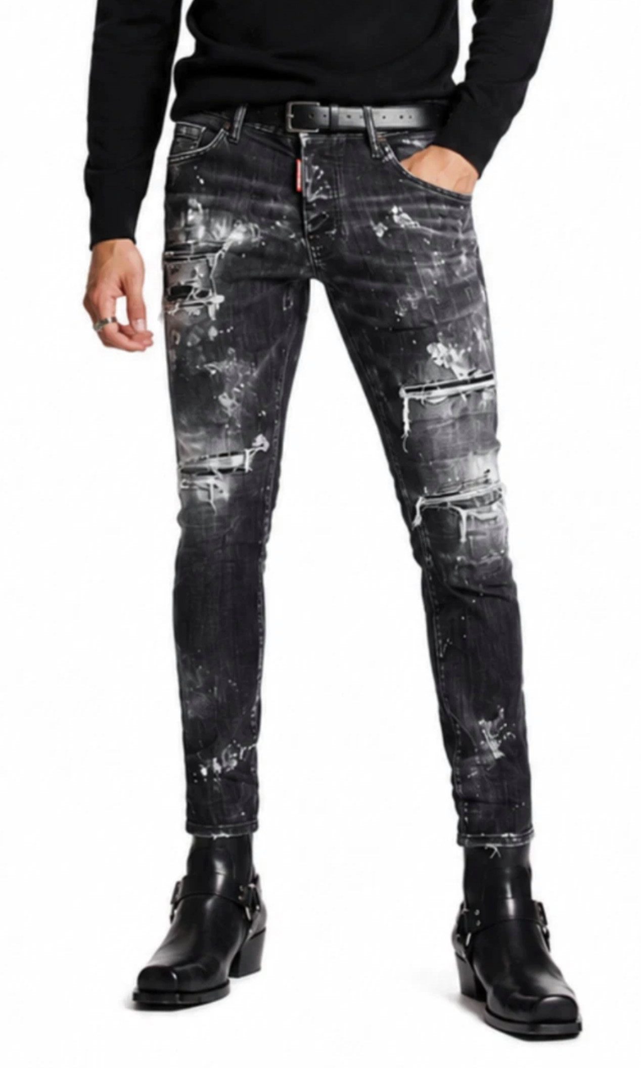 Dsquared2 5-Pocket-Jeans Wash Skater Skinny Fit Stretch Denim Mid Rise Hose 48 höchste Ansprüche an Qualität, Verarbeitung und Design