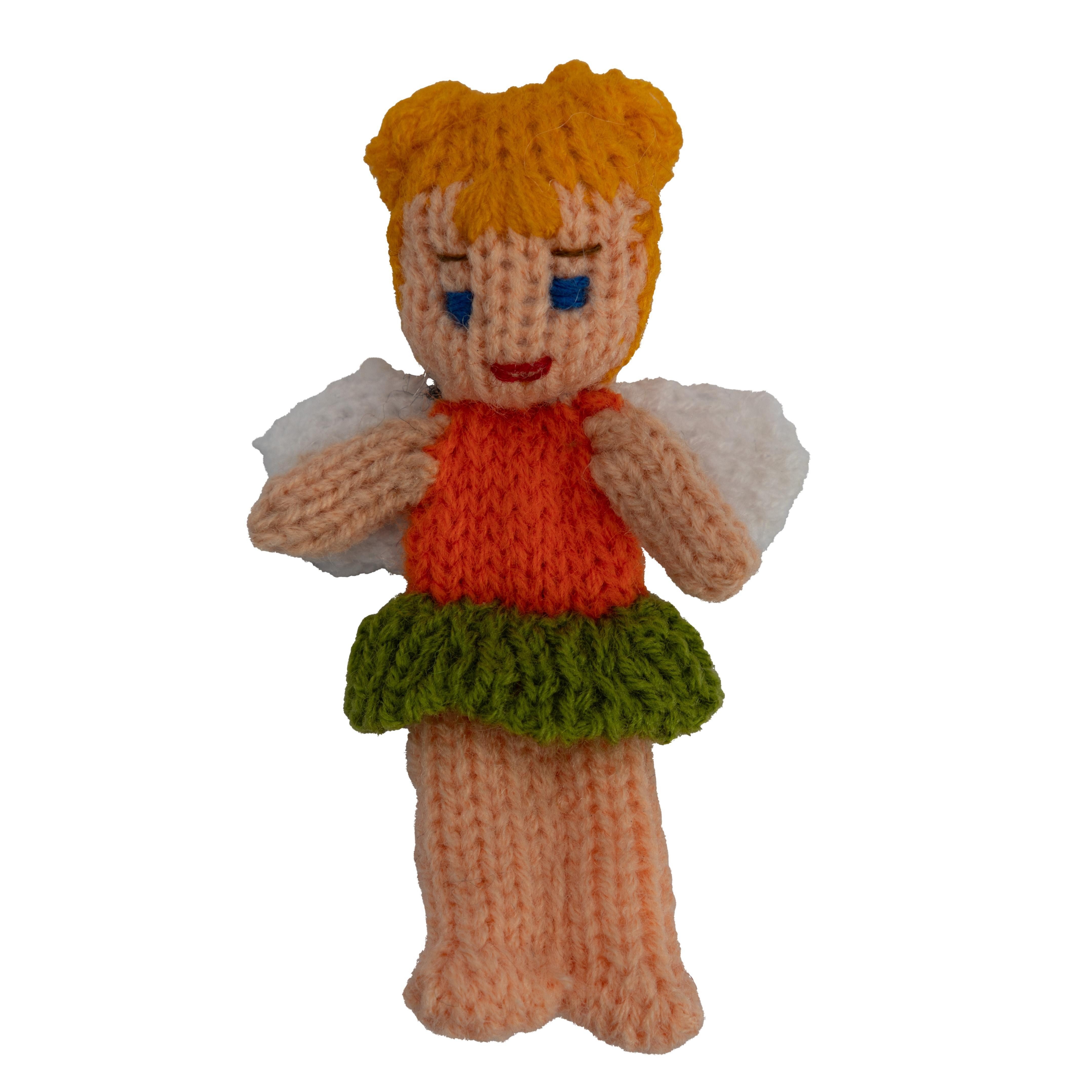 El Puente Fingerpuppe Gestrickte Fingerpuppe "Elfe", Handmade, Handmade