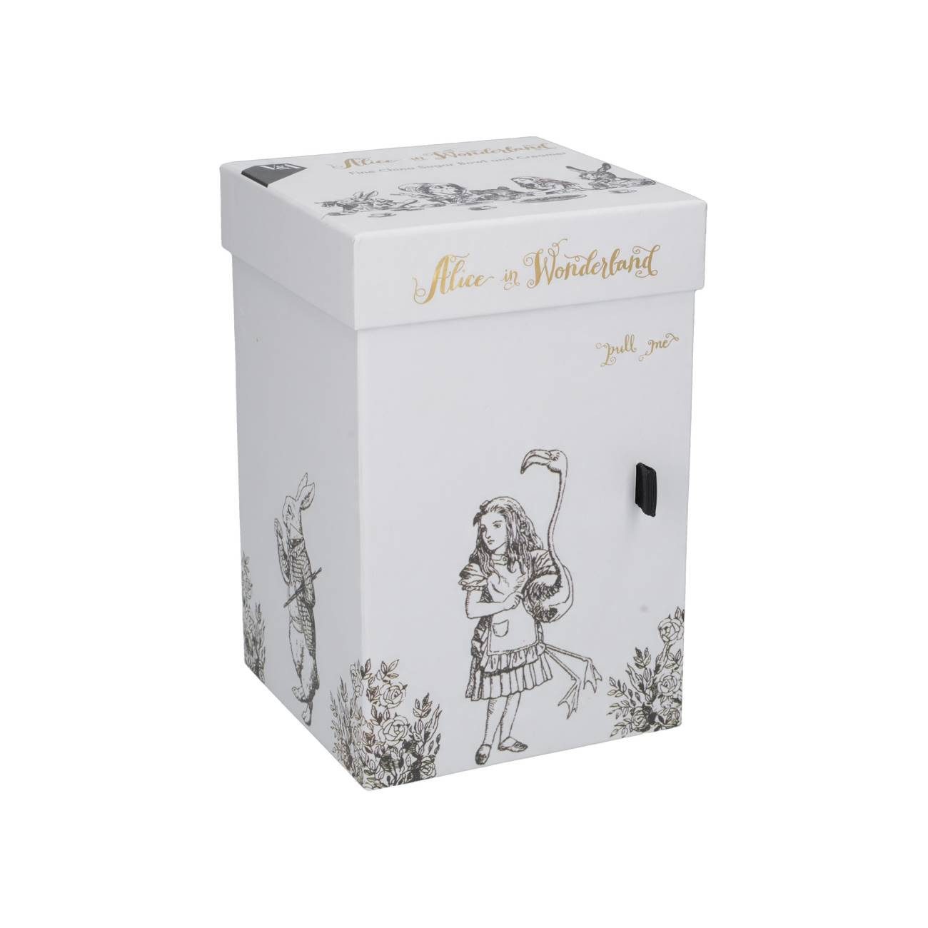 Creative Tops Zuckerdose Alice in Wonderland, Porzellan, Farbe: Mehrfarbig, Höhe: 8.5cm