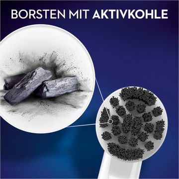 Oral-B Aufsteckbürsten Aktivkohle 8er - Aufsteckbürsten - schwarz