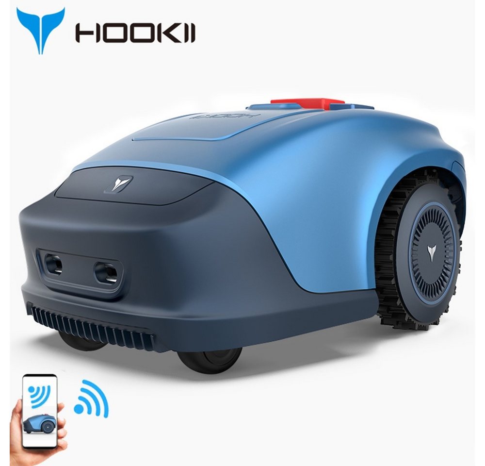 HOOKII Rasenmähroboter Schneiden des KI-Logiksystems, 4400-mAh-Hochladeakku und Ladestation, bis 1000 m² Rasenfläche, (Regensensor, Wasserdicht Nach IPX5, Diebstahlsicherung), Mehrere Mähmodi (WIFI/4G/Bluetooth/App Steuerung) HOOKII Rasenmähroboter Schneiden des KI-Logiksystems, 4400-mAh-Hochladeakku und Ladestation, bis 1000 m² Rasenfläche, (Regensensor, Wasserdicht Nach IPX5, Diebstahlsicherung), Mehrere Mähmodi (WIFI/4G/Bluetooth/App Steuerung)