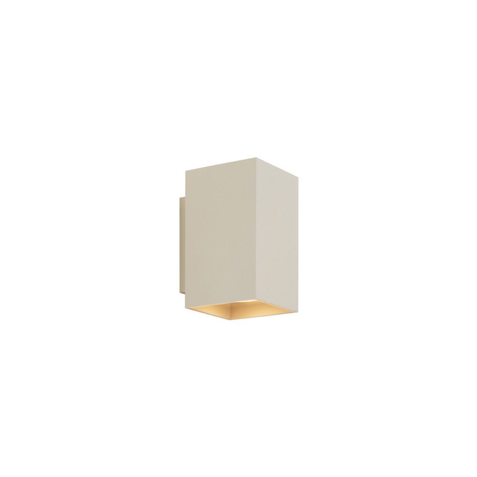 Qazqa Wandleuchte Sandy, ohne Leuchtmittel, GU10, Beige, Modern, Aluminium, günstig online kaufen