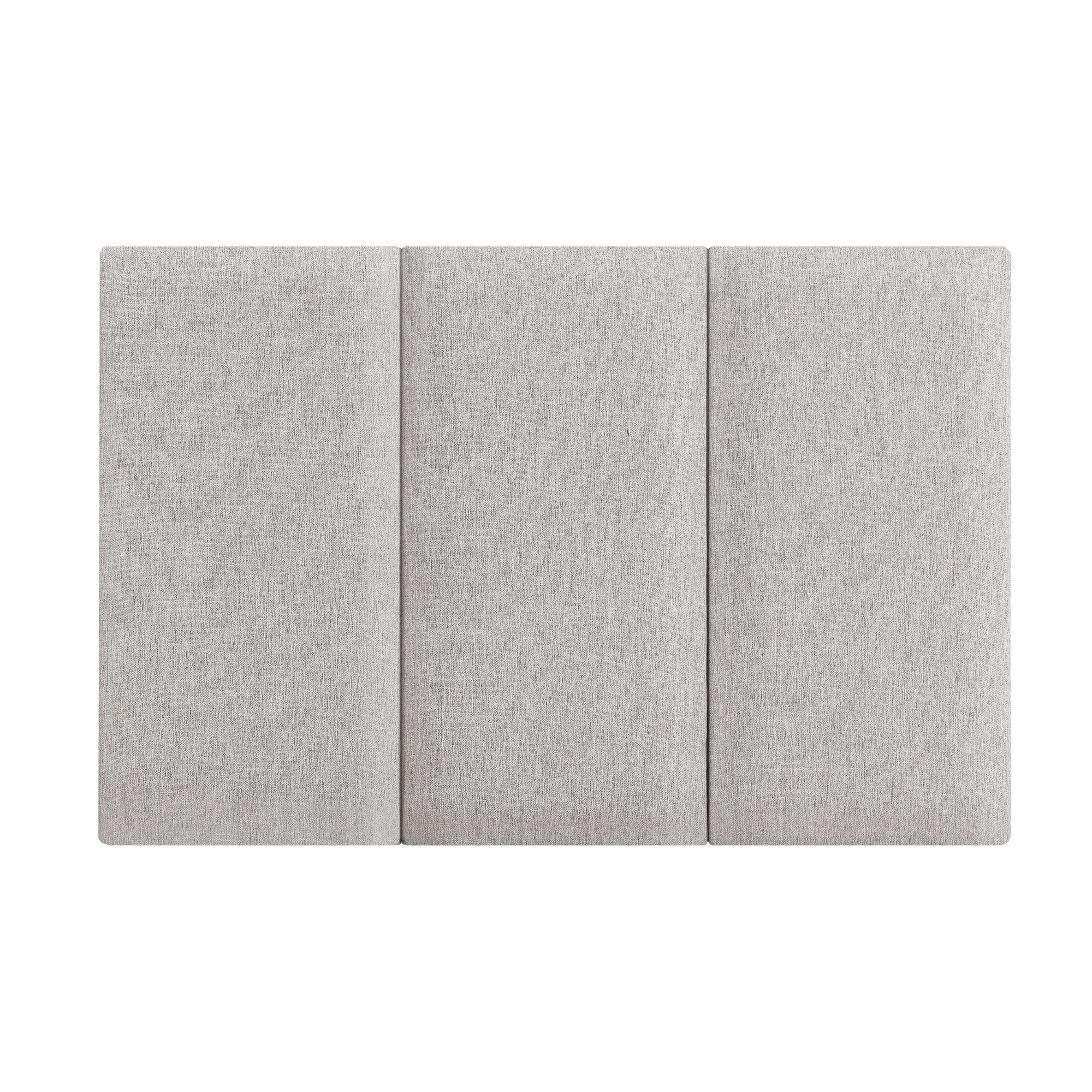 neu.haus Wandpolster, (Set, 3 Stück), »Carpino« Wandkissen Textil 60 x 30 cm Grau