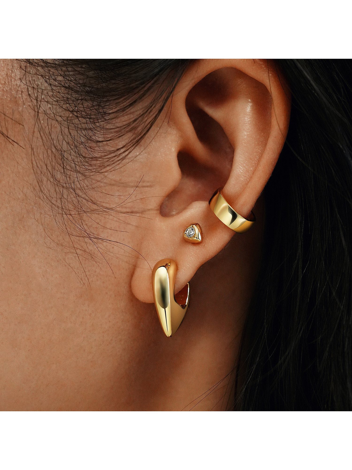 Ania Haie Single-Ohrstecker Ania Haie Damen-Ear Cuff 925er Silber günstig online kaufen