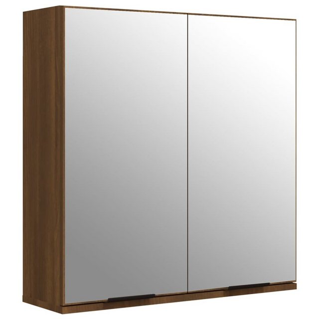 vidaXL Badezimmerspiegelschrank Bad-Spiegelschrank Braun Eichen-Optik 64x20x67 cm (1-St)