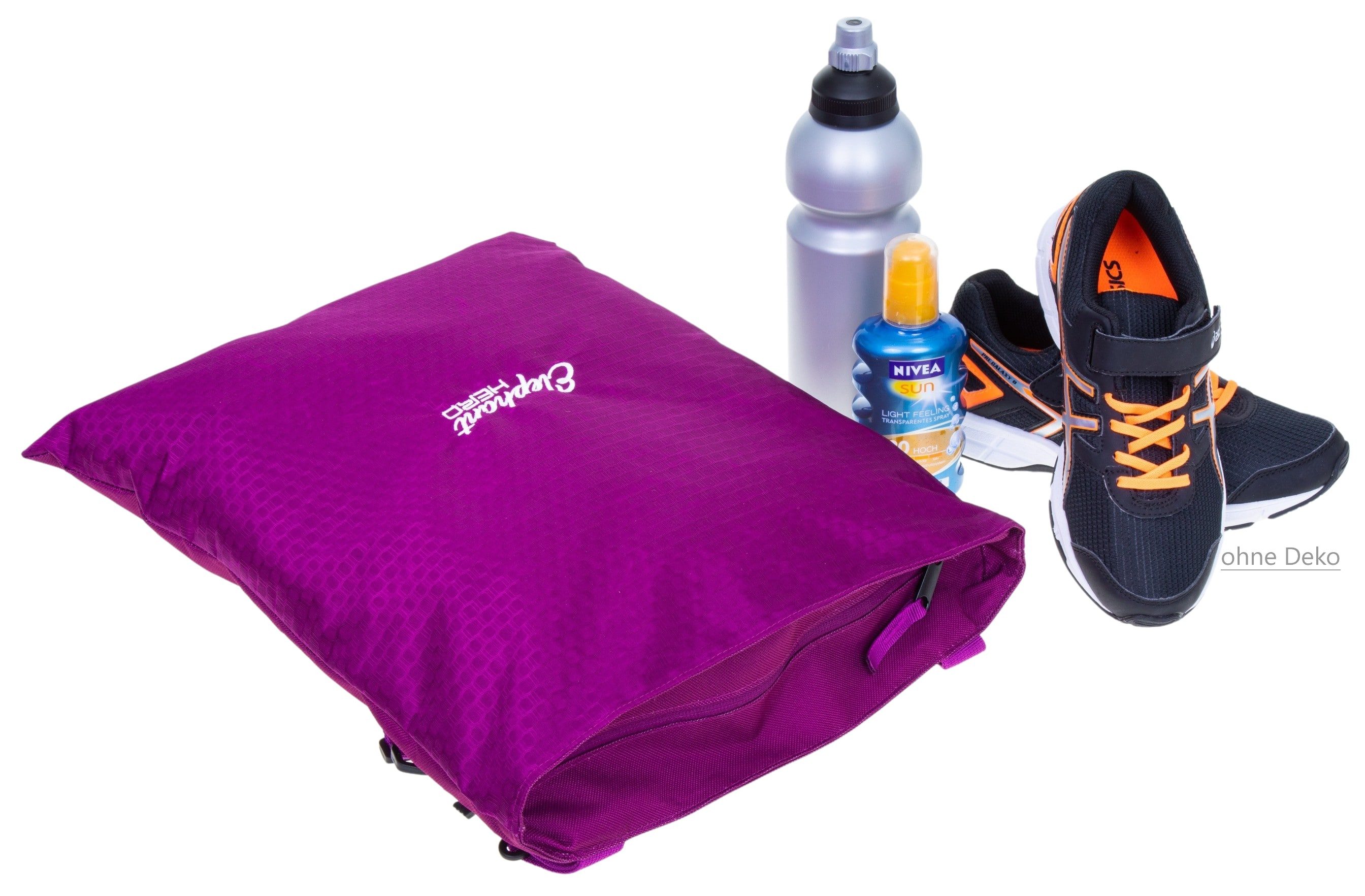 ELEPHANT Turnbeutel Sportbeutel Attach Bag Hero Signature Tasche, für Jungen Mädchen Schubeutel Gymbag + Trinkflasche