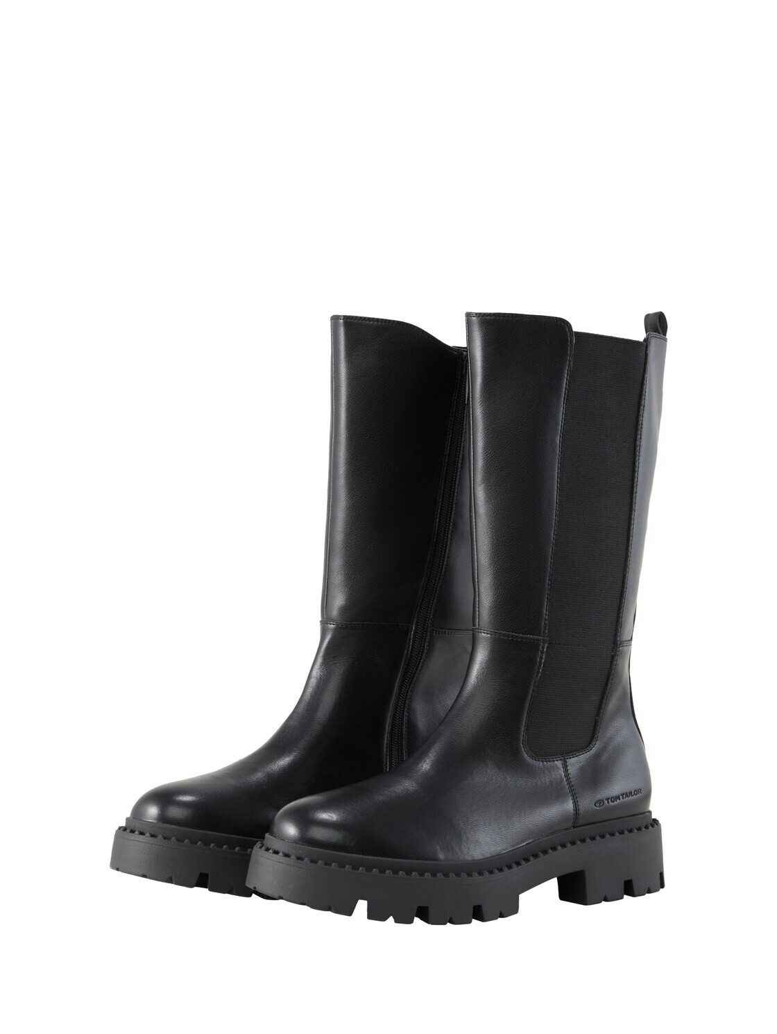 TOM TAILOR Gefütterte Stiefel aus Kunstleder Stiefel (1tlg)