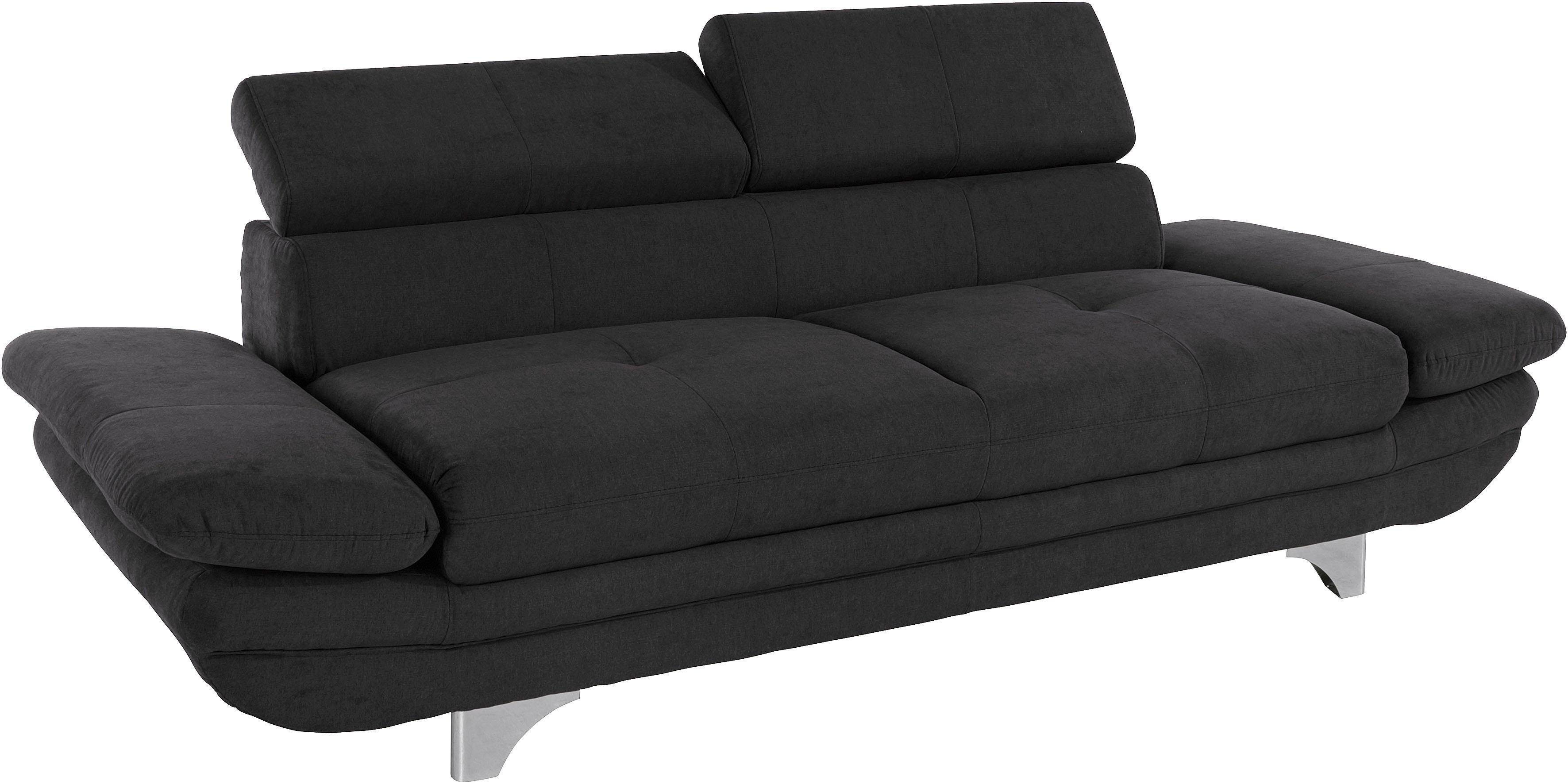 COTTA Polstergarnitur Enterprise, (Set), Set bestehend aus 2,5-Sitzer mit Arm- & Kopfteilverstellung & Hocker
