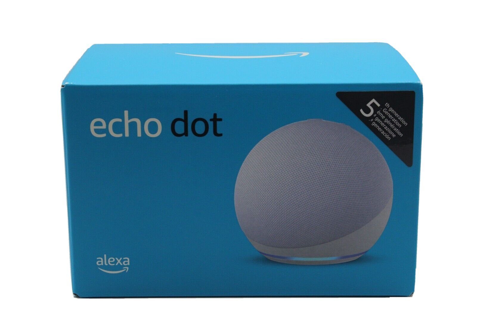 Amazon Echo Dot 5. Generation Alexa Smart Lautsprecher 2022 Smart Speaker (WLAN (WiFi), Bluetooth, mit Sprachsteuerung, Einfache Installation, Mikrofon-aus-Taste) weiß