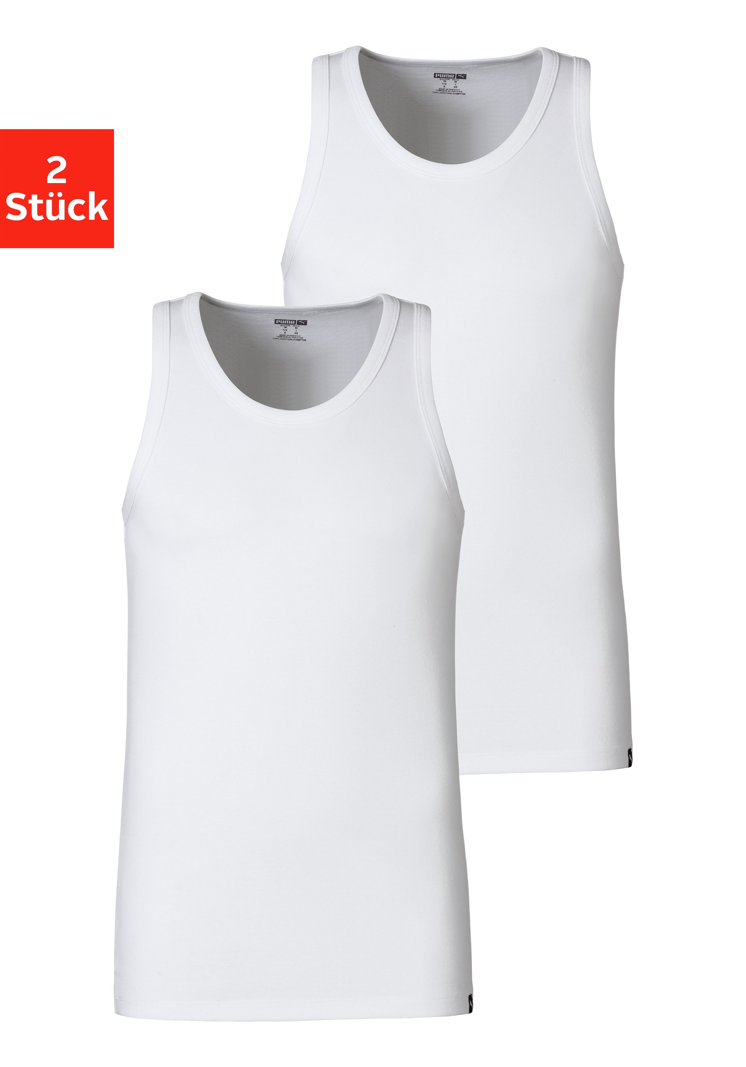 PUMA Tanktop (Packung, 2er-Pack) mit Rundhalsausschnitt