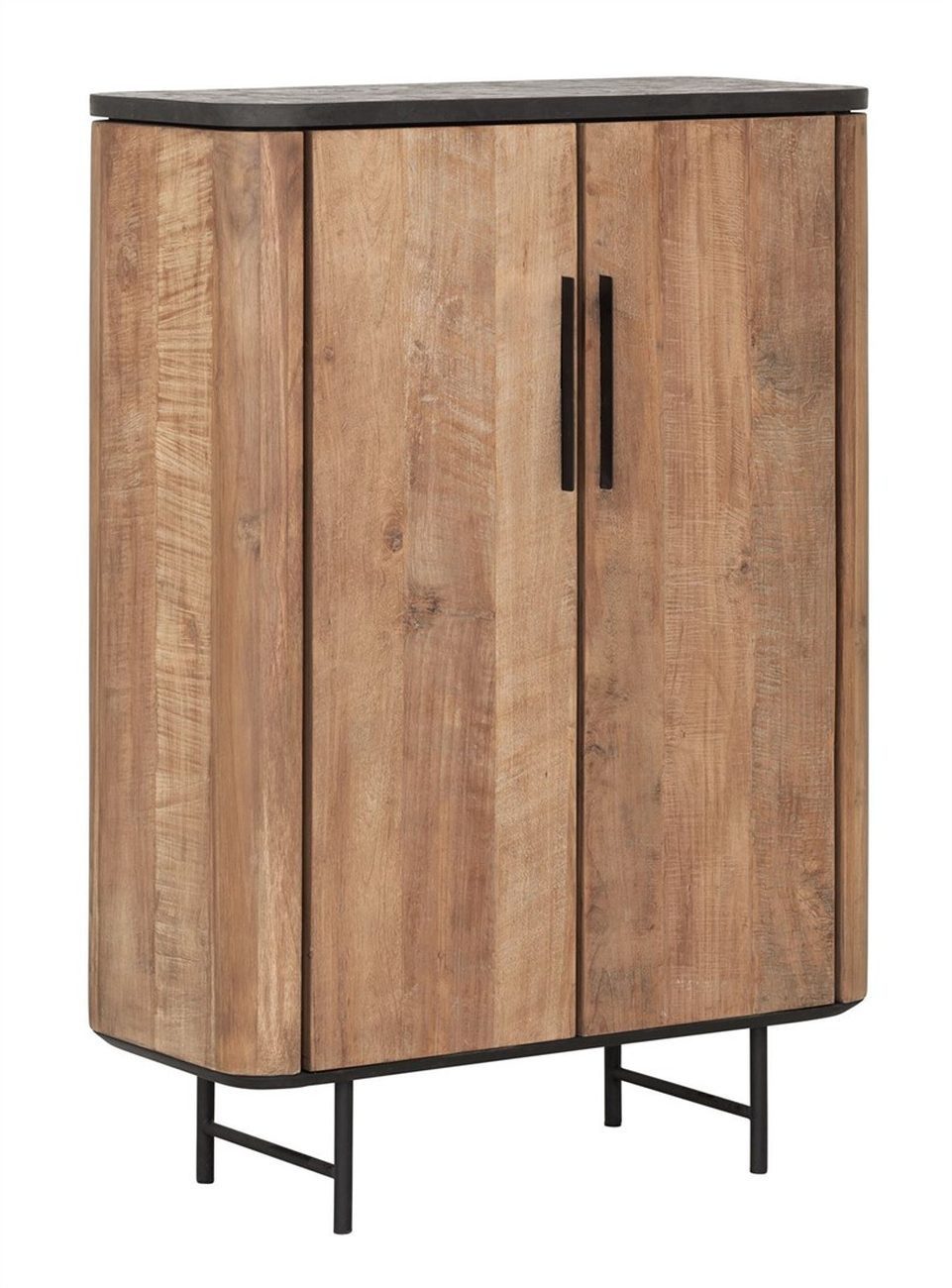 DTP Highboard Soho aus recyceltem Teakholz, 90 cm