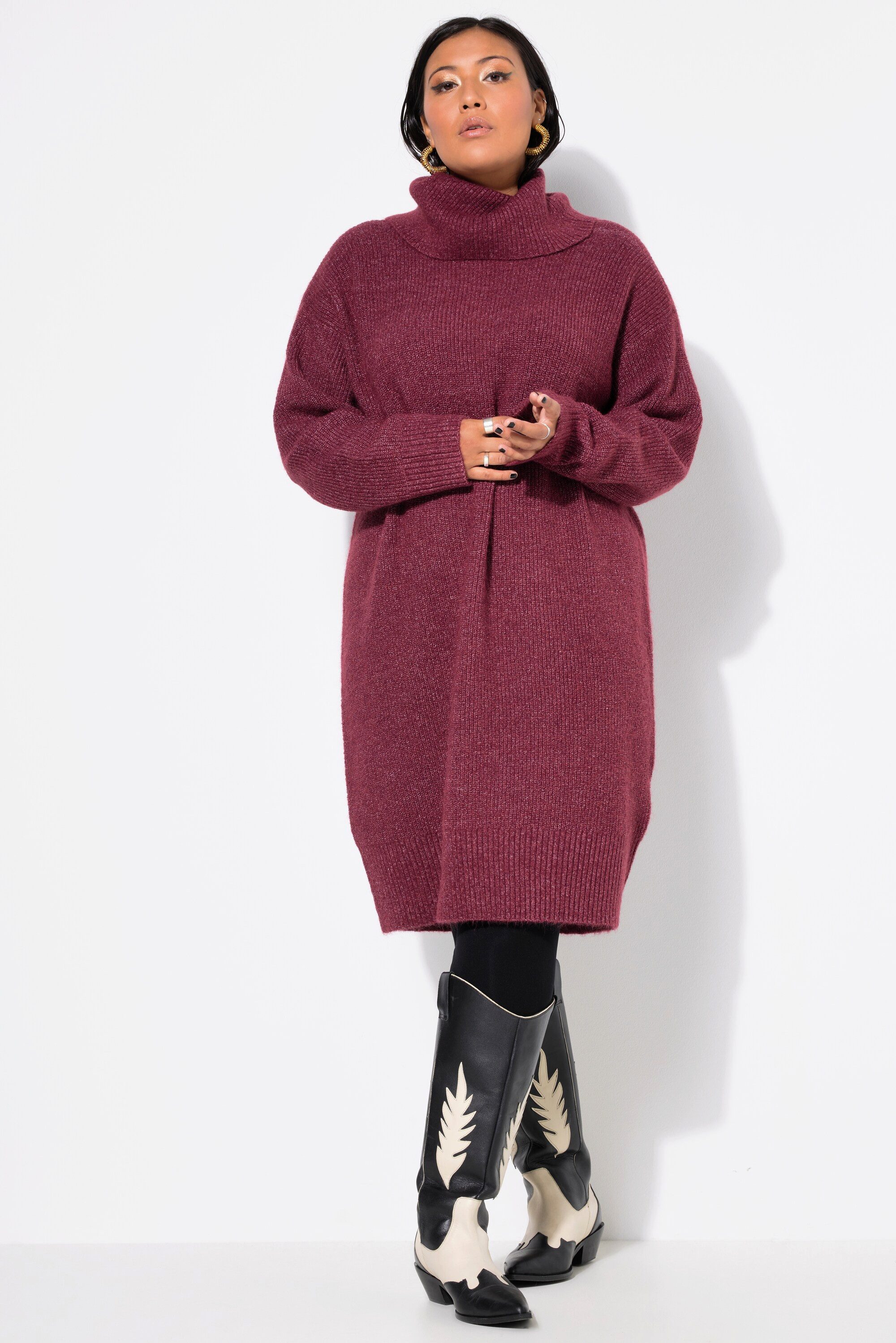 Studio Untold Strickkleid Strick-Minikleid oversized Rollkragen günstig online kaufen