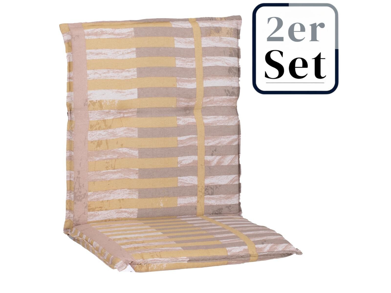 Green Spirit Polsterauflage Auflagen-Serie »Nival« karo rot-blau, (Set, 2 St., 2er Set)