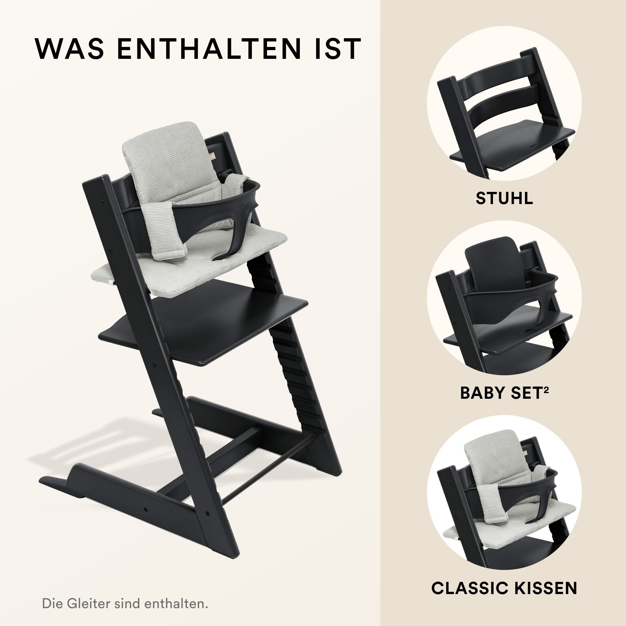 Stokke Hochstuhl Tripp Trapp Hochstuhl Bundle + Tripp Trapp Kissen