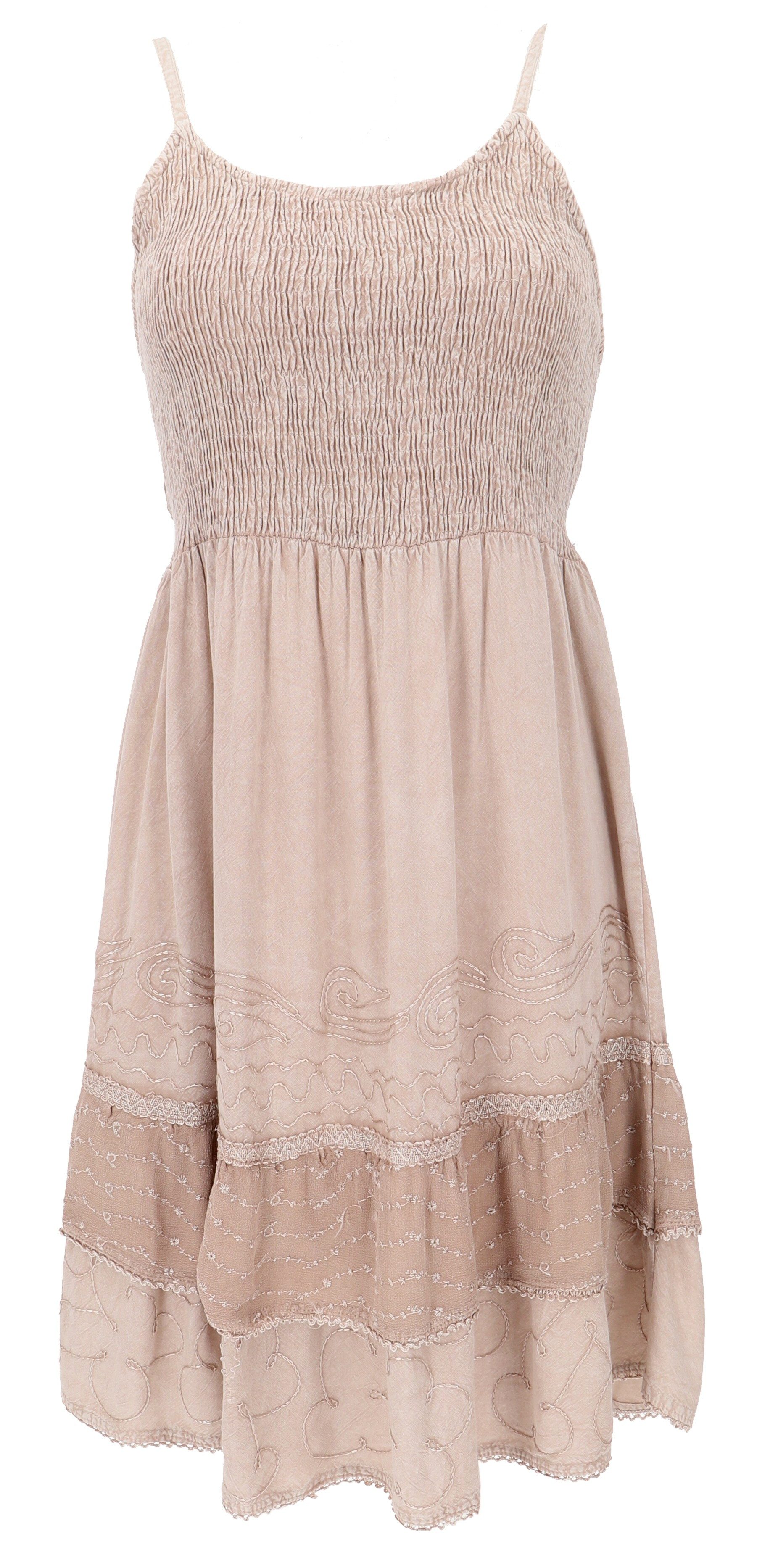 Midikleid Besticktes indisches Boho Kleid, Sommerkleid,..