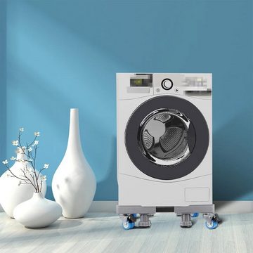 Welikera Waschmaschinenuntergestell Waschmaschinenfuß, reibungsarm und rutschfest Einstellbare Länge