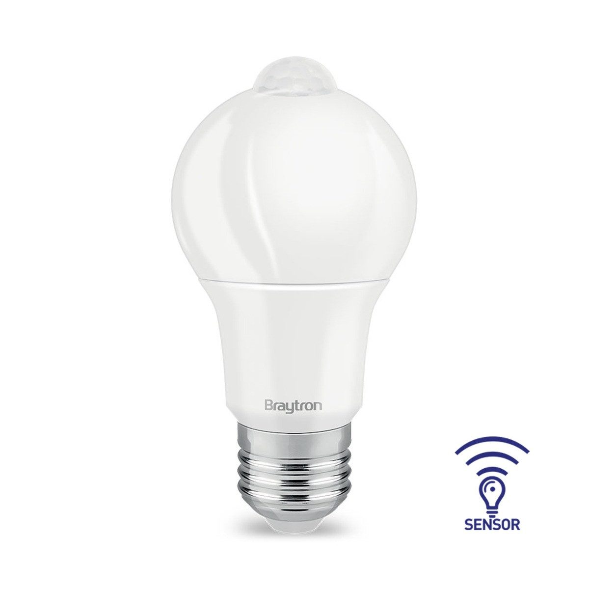 Braytron LED-Leuchtmittel E27 LED 9W Glühbirne Birne mit Bewegungssensor Bewegungsmelder PIR, E27, Kaltweiß, Bewegungsmelder, Sensor, Langlebig