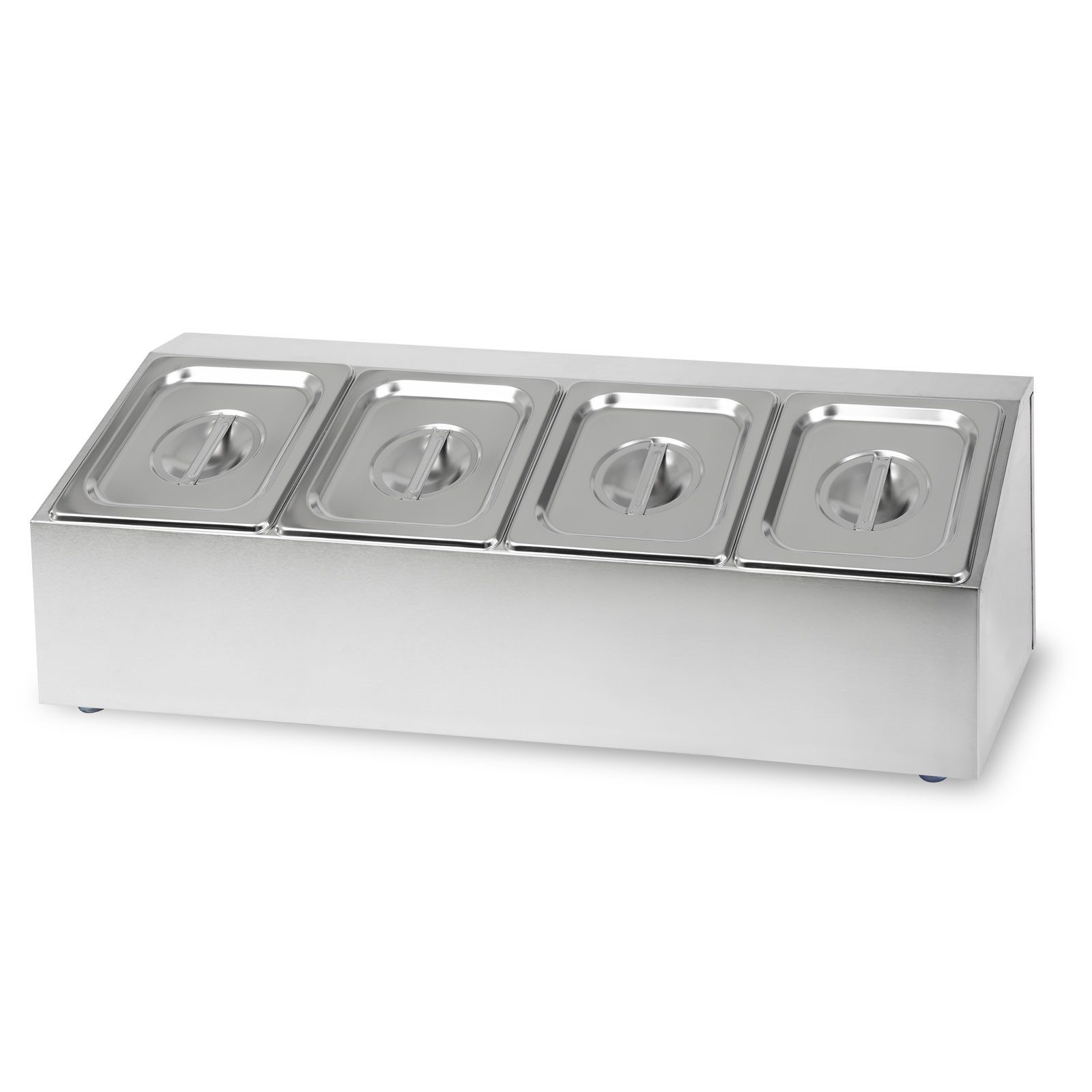 vertes Speisenwärmer 4 x 1/6 GN Gastronorm, (100mm Tief, Hygienisch Rostfrei Kratzfest Temperaturbeständig von -40 bis 300°C), für Bain Marie und Vielseitigen Einsatz in Gastronomie