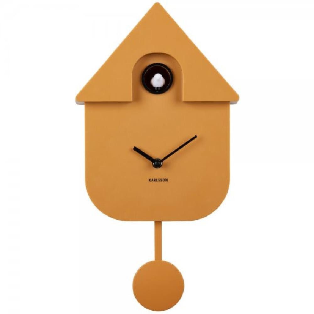 Karlsson Uhr Kuckucksuhr Wall Clock Modern Cuckoo Ockergelb (41cm) günstig online kaufen