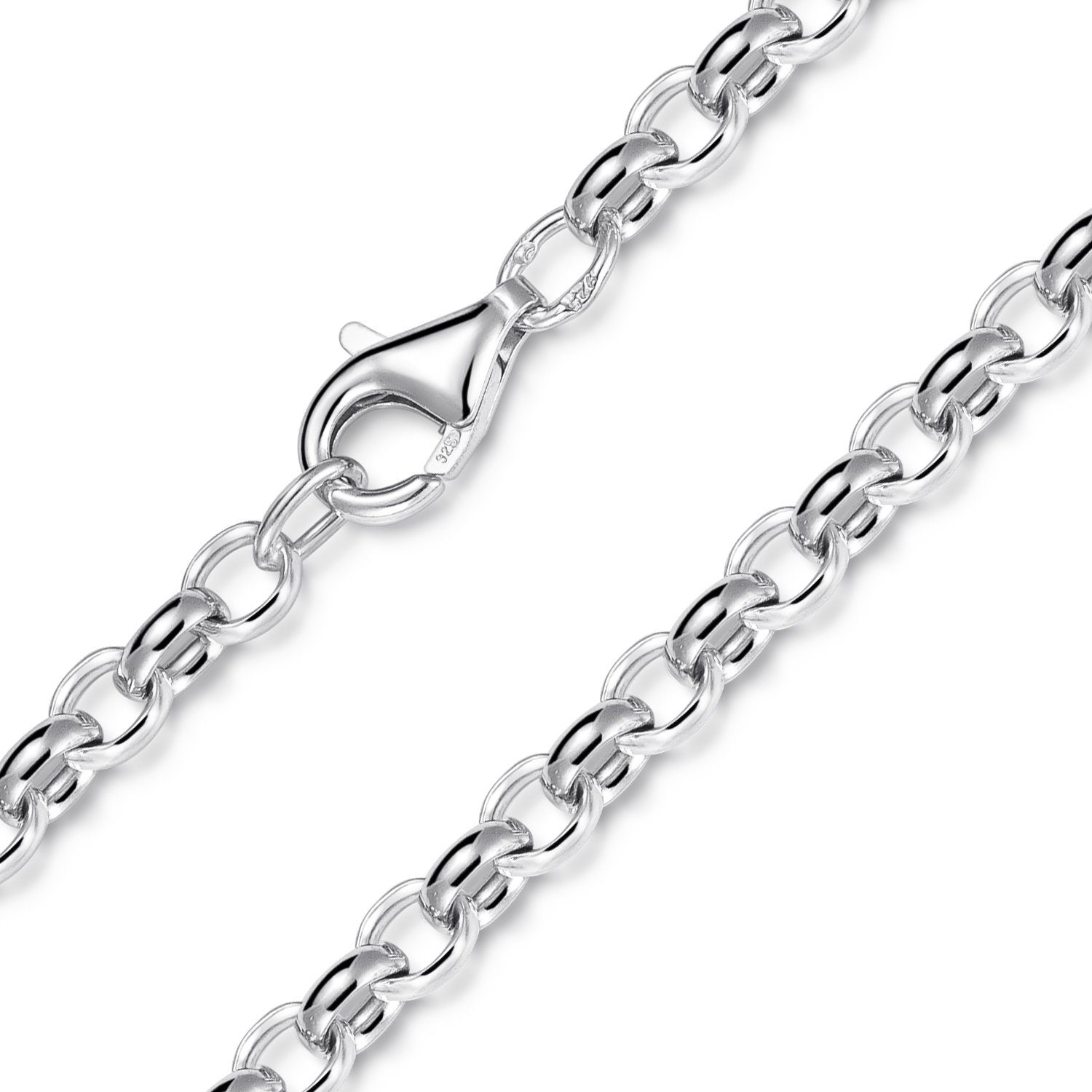 Materia Gliederkette Ovale Erbskette 4mm K67, aus 925 Sterling Silber günstig online kaufen