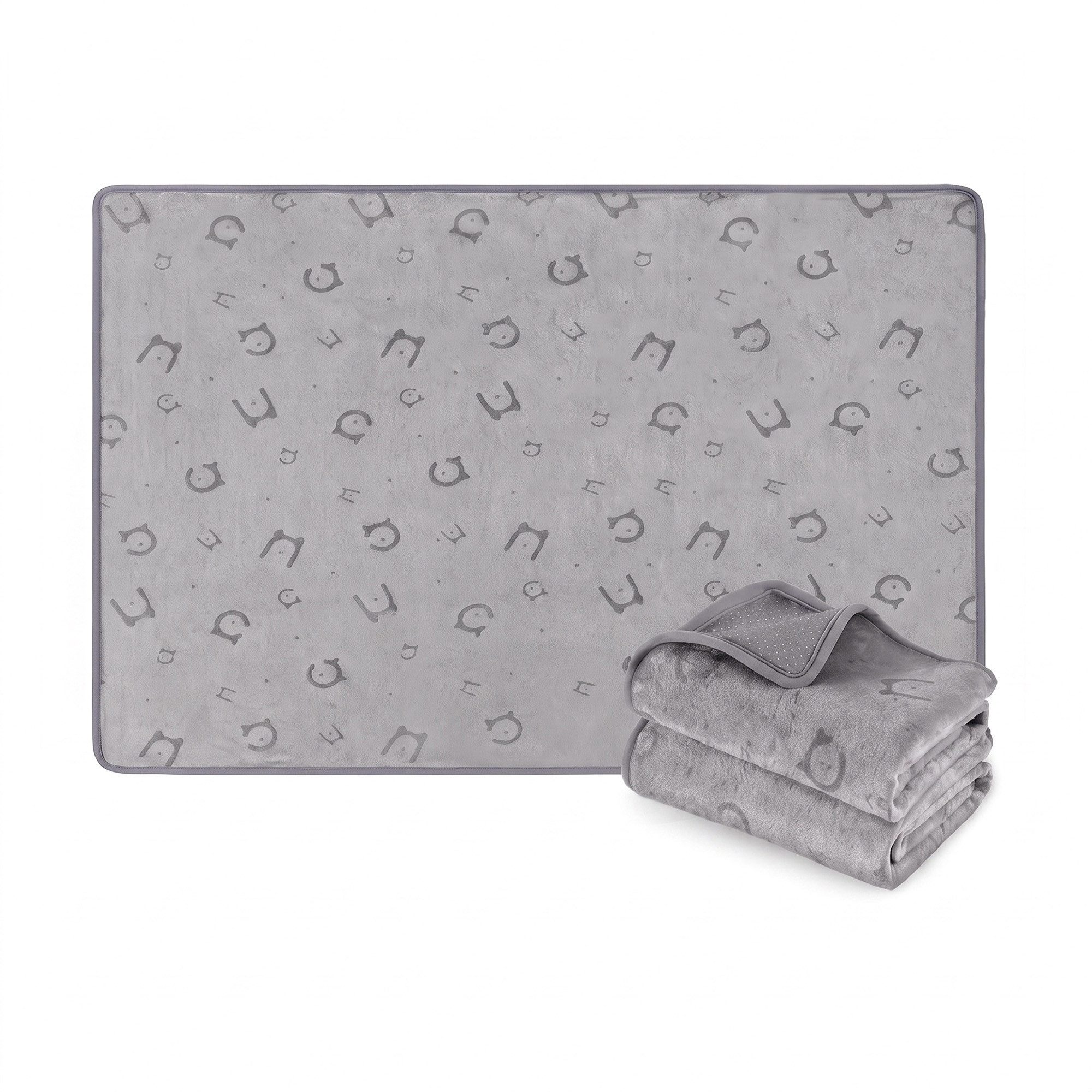FEANDREA Tierdecke wiederverwendbare, wasserdicht, auslaufsicher, rutschfest, saugfähig, Tierdecke Hundedecke, 2er Set, 90 x 60 cm