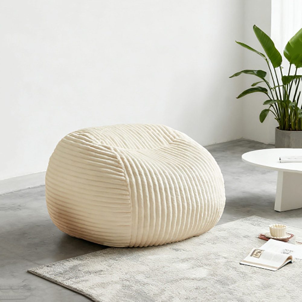 REDOM Sofa Sitzsack, mit Memory-Foam-Polsterung, ultraweicher Loungesessel als gemütliche Lese- und Relaxlösung, Einzelsofa, Wohnzimmer Sofa