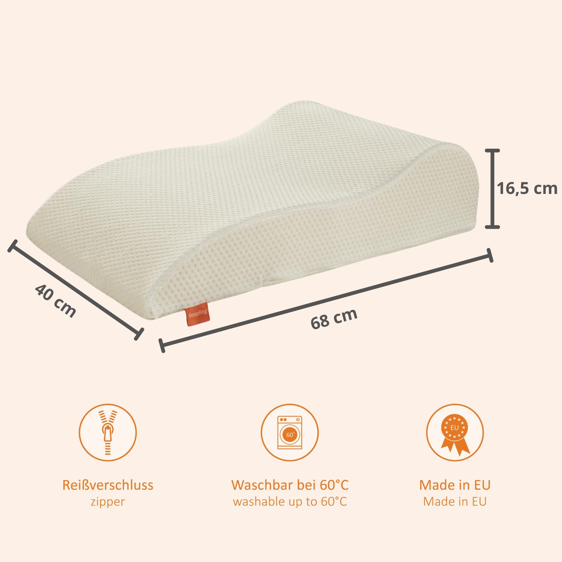 sleepling Venenkissen für Bett und Sofa, Lagerungskissen, für optimale und druckstellenfreie Hochlagerung der Beine – Bild 2 von 5